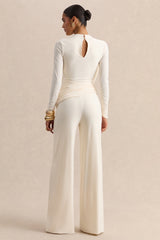 Safirra | White Wide-Leg Trouser