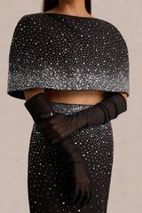 Zyana | Black Mesh Gloves